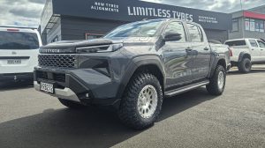 Toyota Hilux with Alpha Brawler 3 wheels